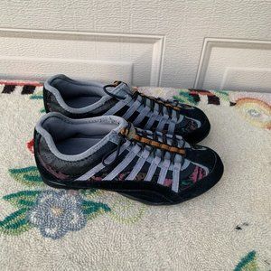 Athletic Works Women’s No Tie Pull On Black Grey Sneakers 6